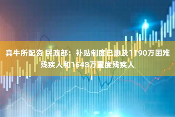 真牛所配资 民政部：补贴制度已惠及1190万困难残疾人和1648万重度残疾人